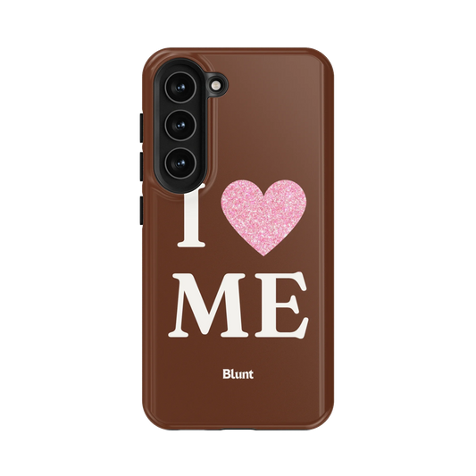 Brown I Love Me Samsung Case