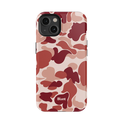 Reddish Camo iPhone Case