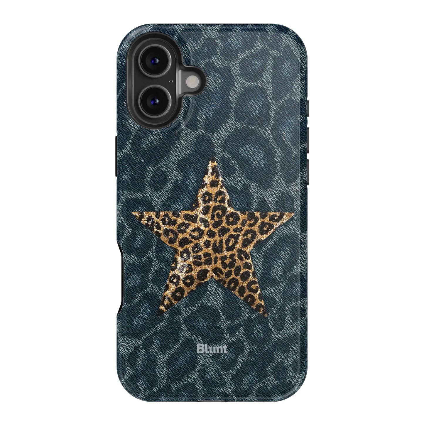 Denim Cheetah iPhone Case