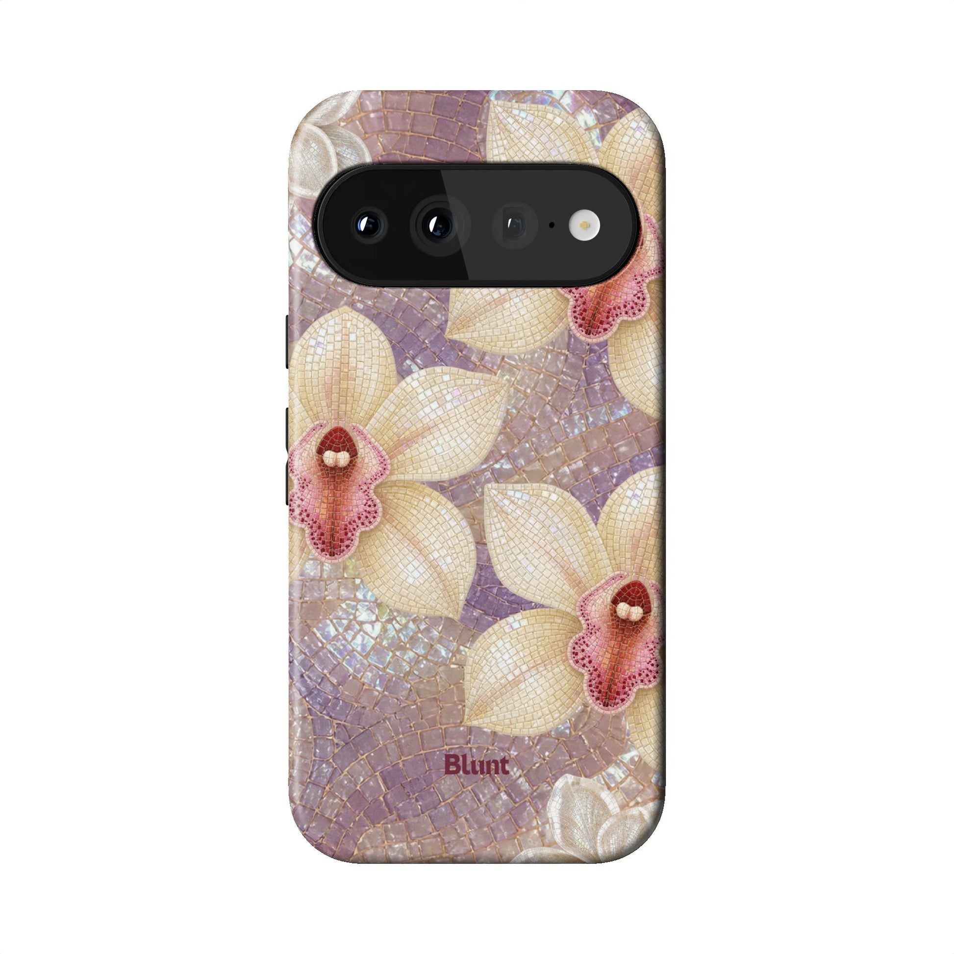 Floral Amethyst Pixel Case - Blunt Cases