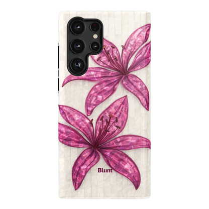 Purple-Floral-Luster-samsung-case-S22 Ultra-1