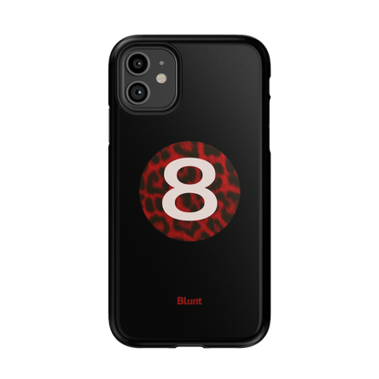 Red Cheetah Magic 8 iPhone Case
