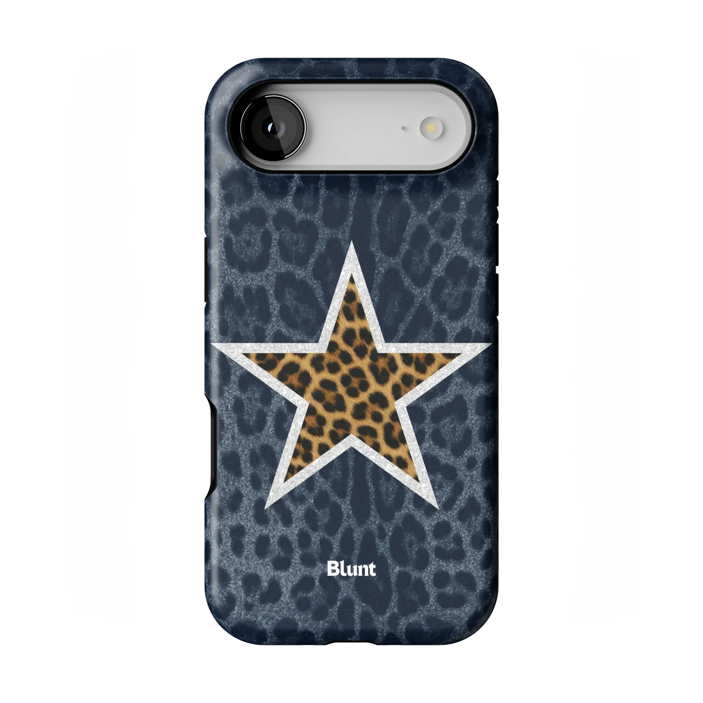 Denim Cheetah Star iPhone Case