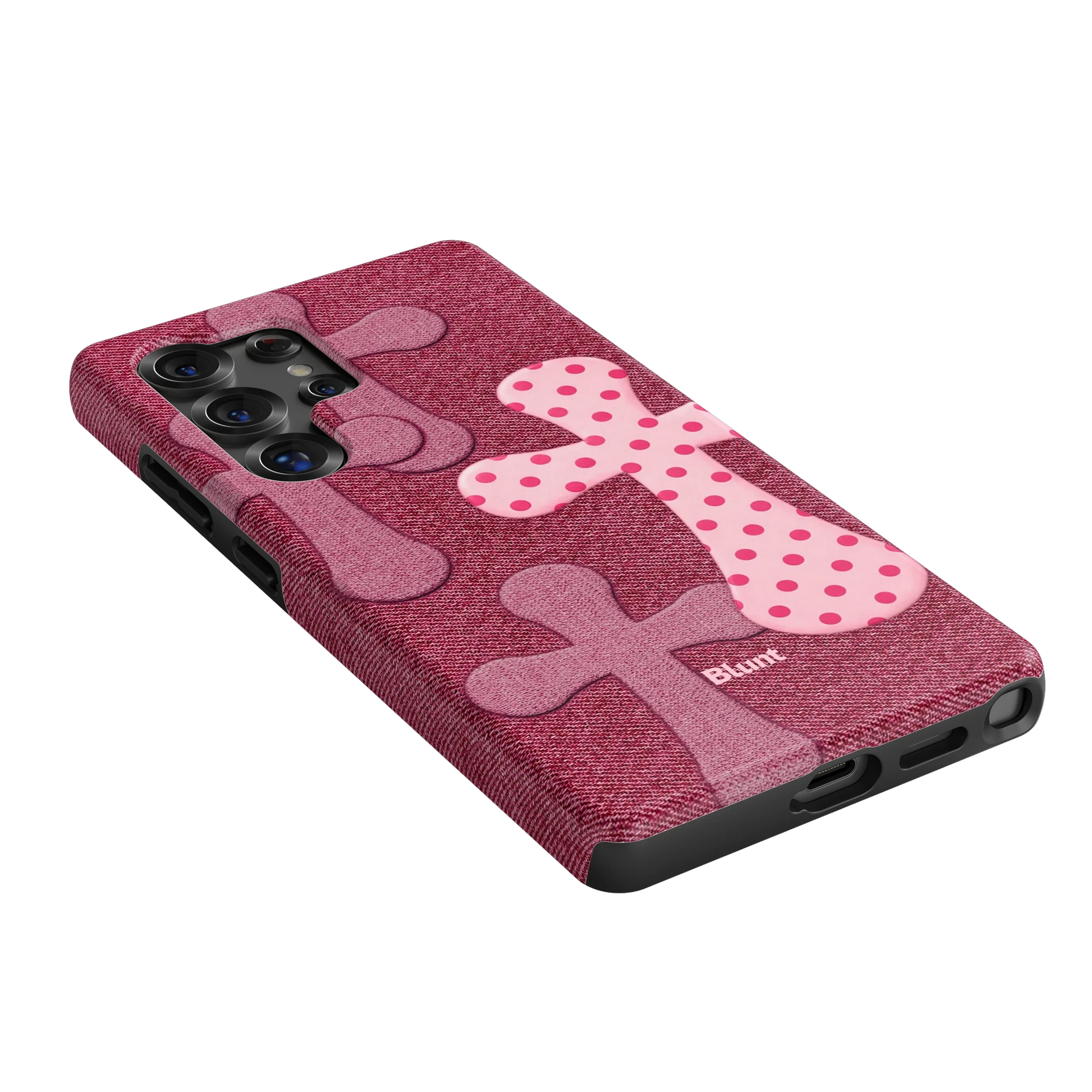 Pink-Polka-Patch-samsung-case-S25 Ultra-2