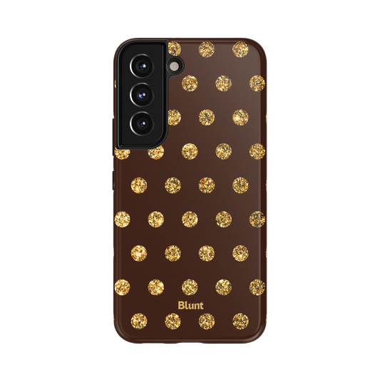 Gold Polka Samsung Case