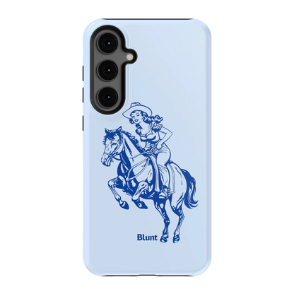Blue-Lasso-Lady-samsung-case-S24 Plus-1