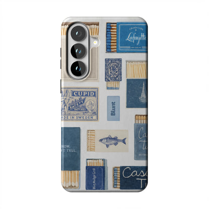 Teal flame Samsung Case