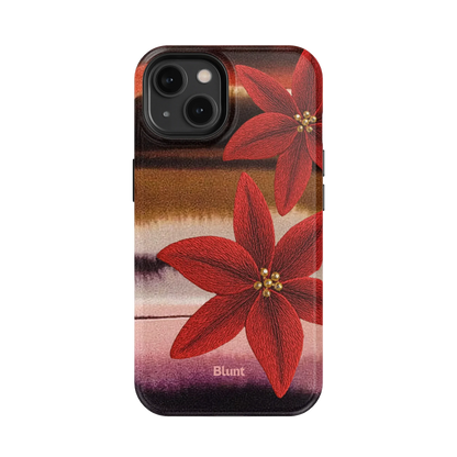 Crimson Bloom iPhone Case