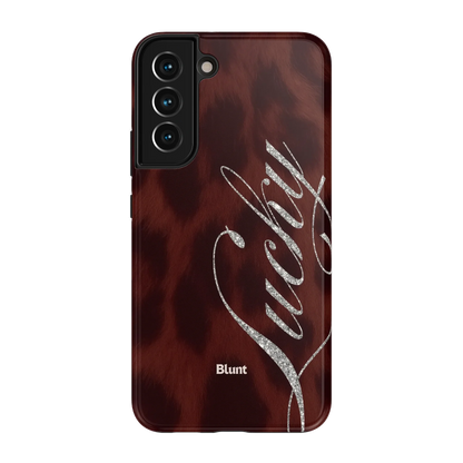Brown Cheetah Lucky Samsung Case