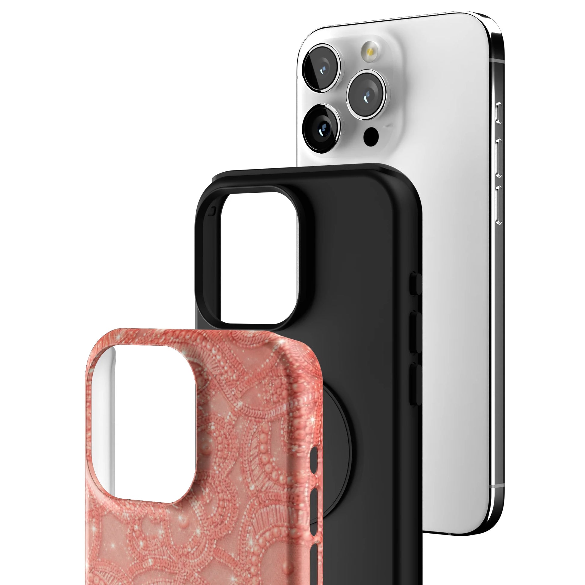 Coral-Glam-iphone-case-iPhone 15 Pro Max-3