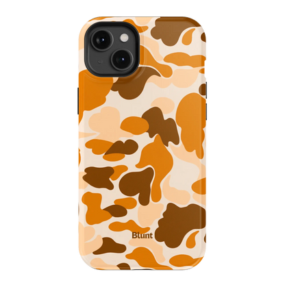 Orange Camo iPhone Case