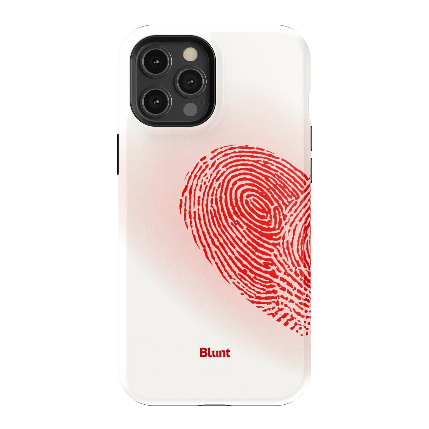 Heart Print White iPhone Case