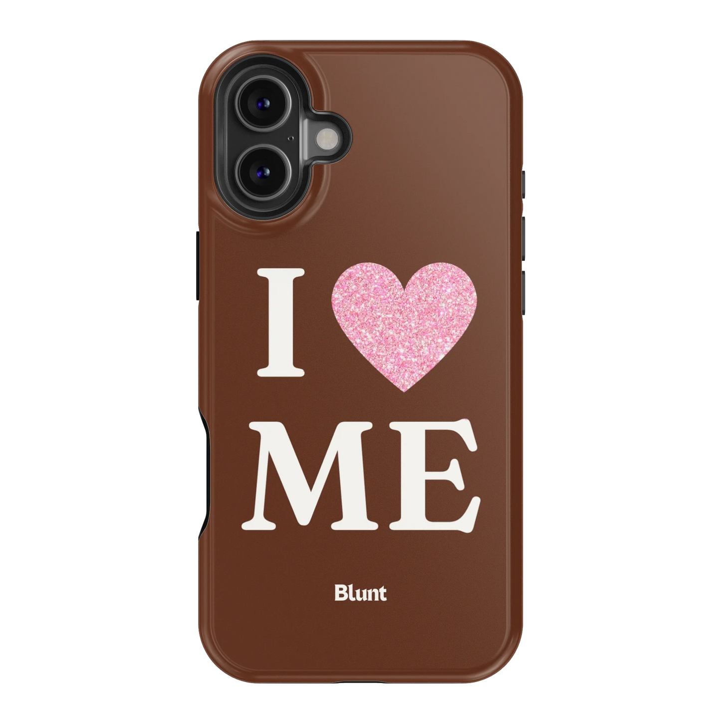 Brown I Love Me iPhone Case