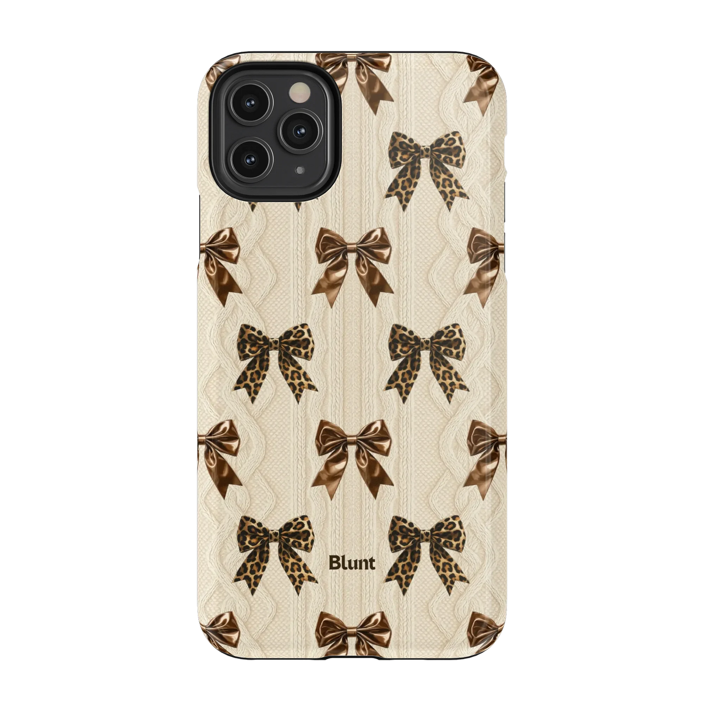 Cheetah Knit iPhone Case