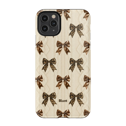 Cheetah Knit iPhone Case