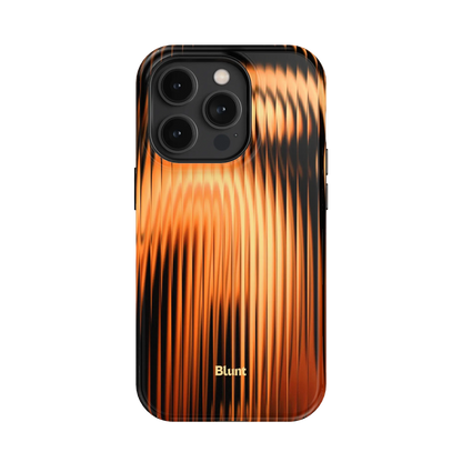 Copper Ripple iPhone Case