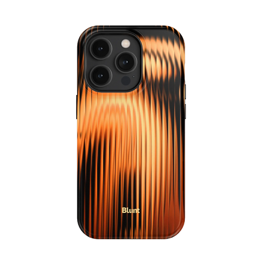 Copper Ripple iPhone Case