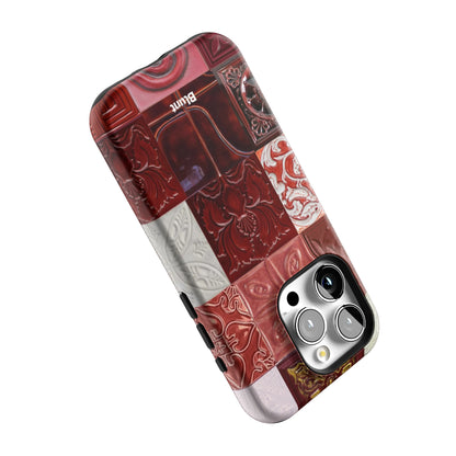 Checkered-Rouge-iphone-case-iPhone 15 Pro-4