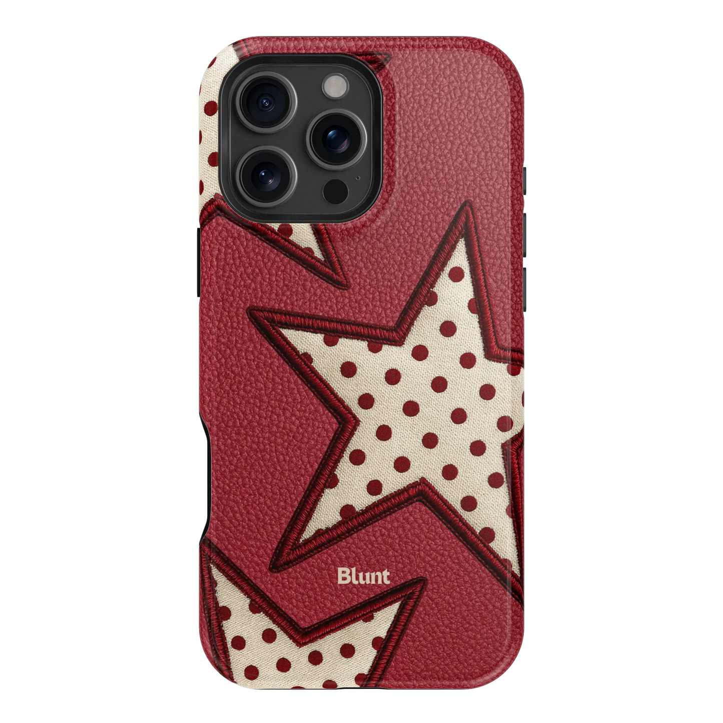 Cherry Polka Star iPhone Case