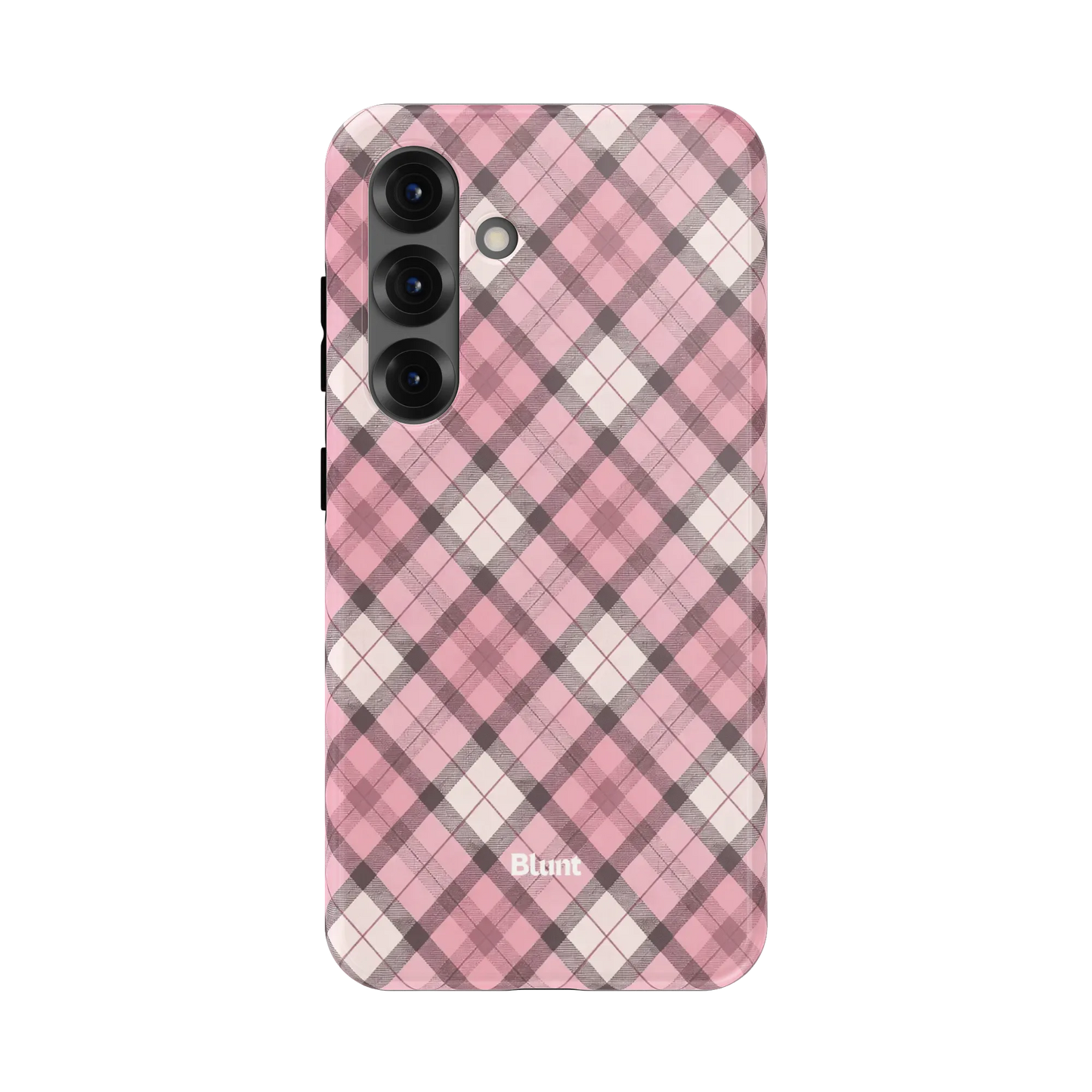 Pink Plaid Samsung Case