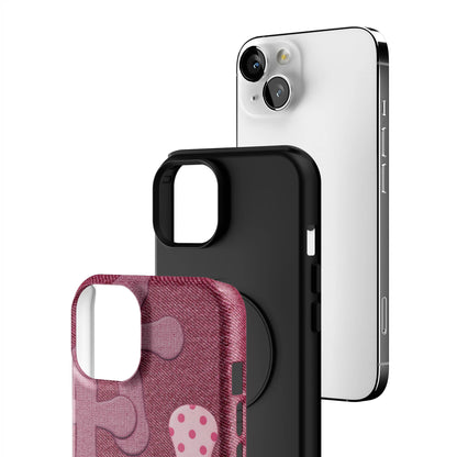 Pink-Polka-Patch-iphone-case-iPhone 13-3