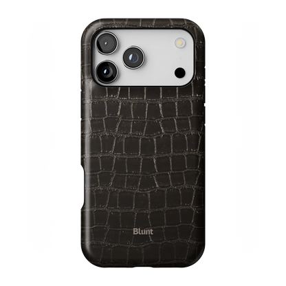 Onyx Croc iPhone Case