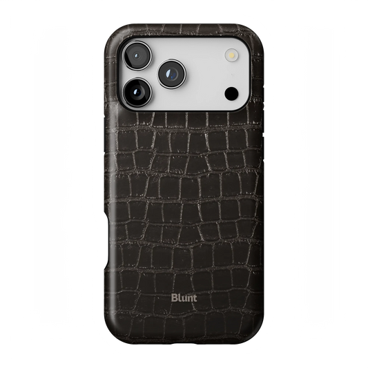 Onyx Croc iPhone Case
