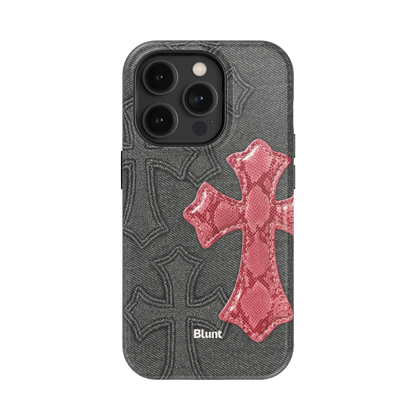 Pinkscale Cross iPhone Case