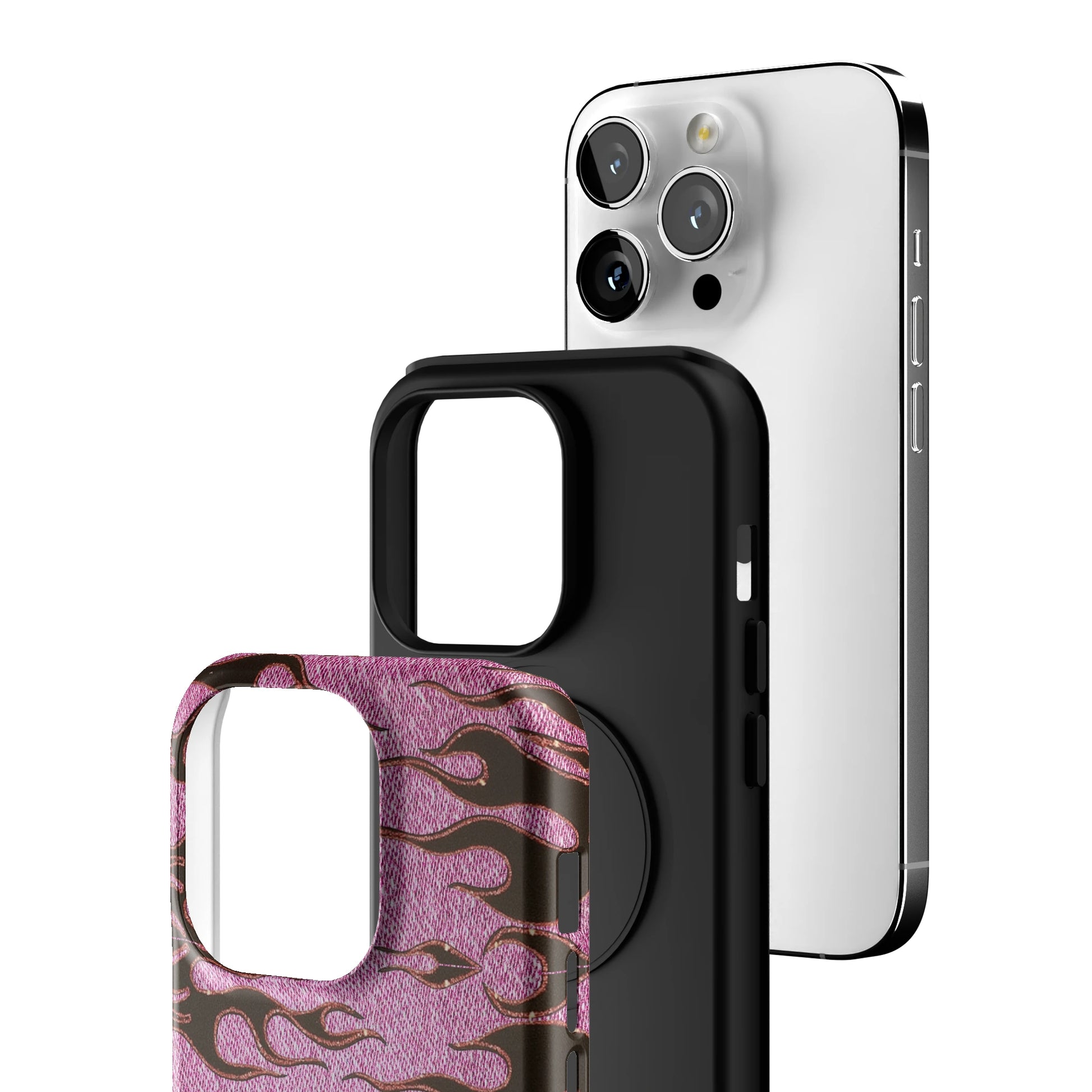Fuchsia Heat iPhone Case gallery - Iphone_14_Pro_3