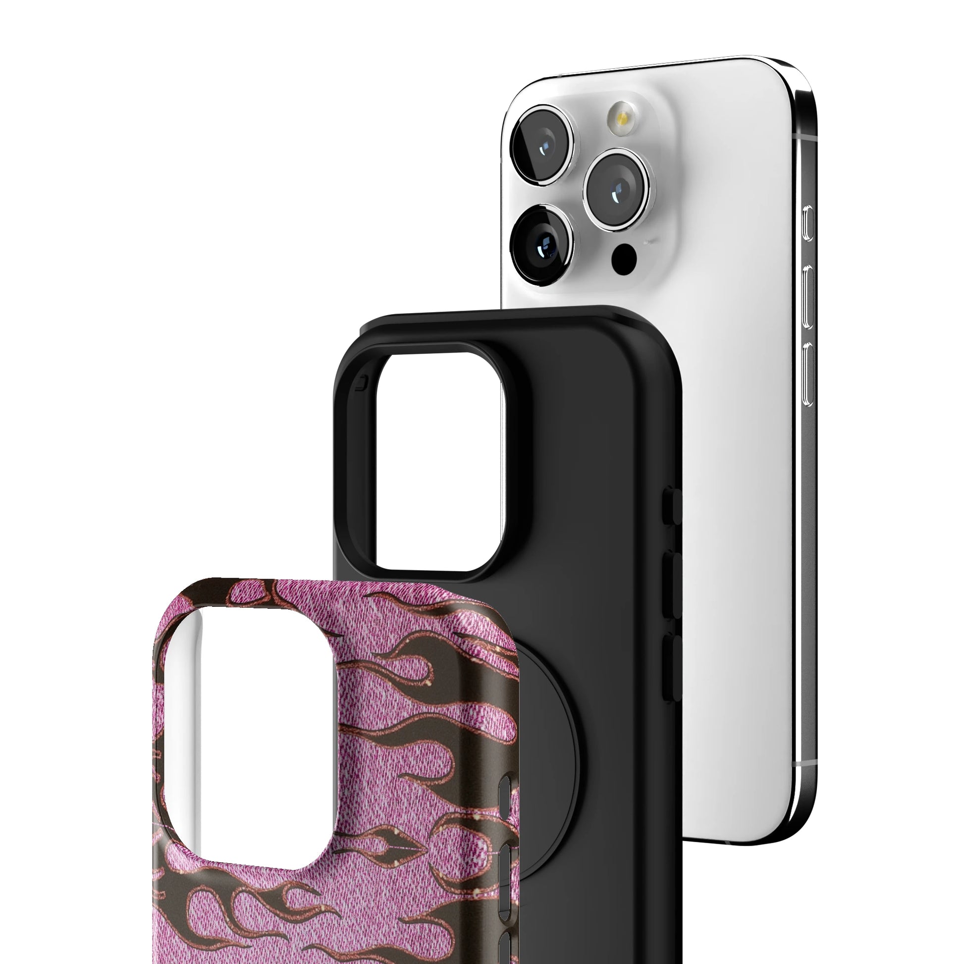 Fuchsia Heat iPhone Case gallery - Iphone_15_Pro_3