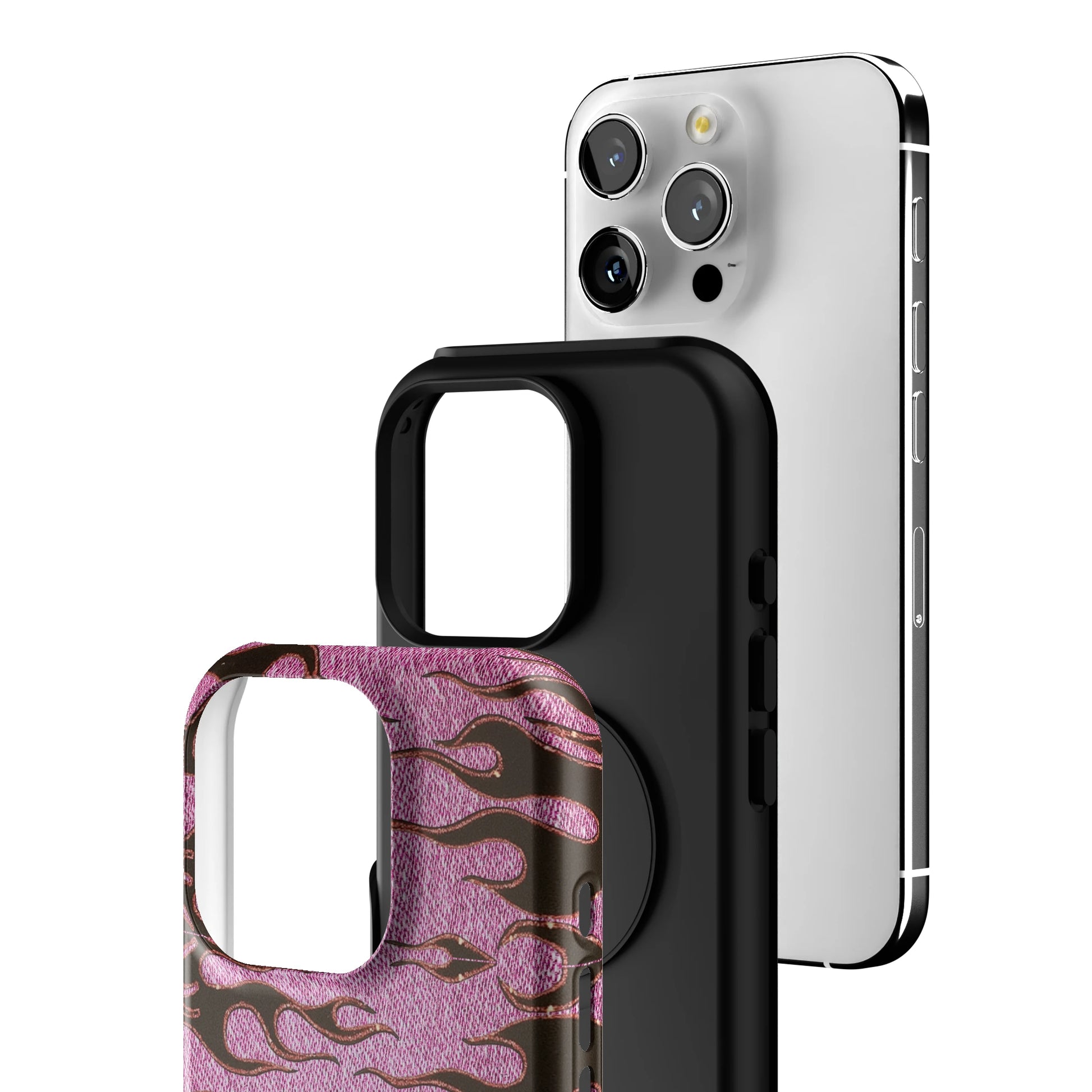 Fuchsia Heat iPhone Case gallery - Iphone_16_Pro_3