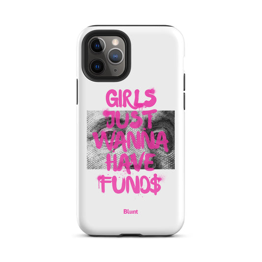 Fund$ White iPhone Case - blunt cases