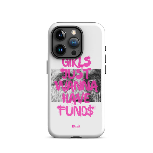 Fund$ White iPhone Case - blunt cases