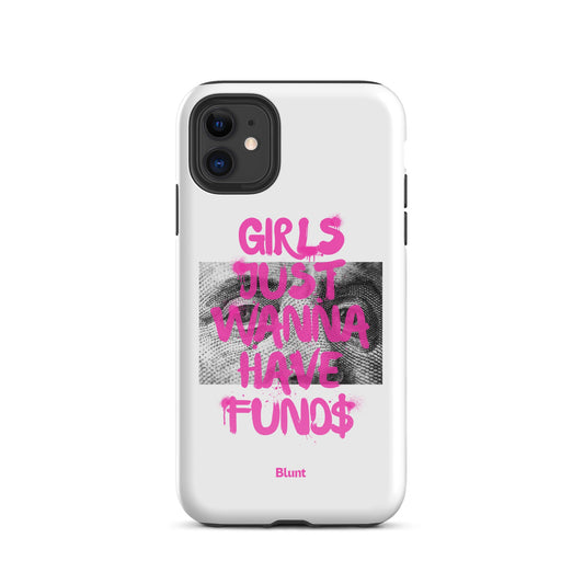 Fund$ White iPhone Case - blunt cases