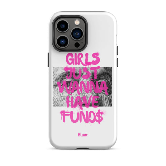 Fund$ White iPhone Case - blunt cases