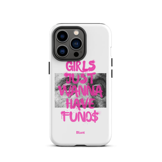 Fund$ White iPhone Case - blunt cases