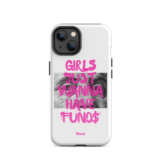 Fund$ White iPhone Case - blunt cases