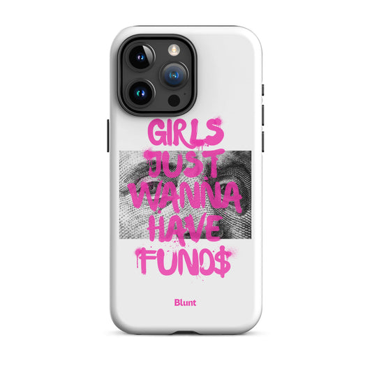 Fund$ White iPhone Case - blunt cases