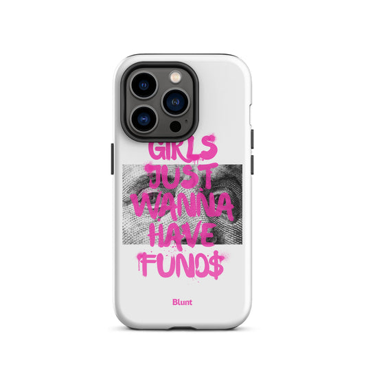 Fund$ White iPhone Case - blunt cases