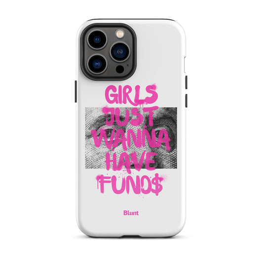 Fund$ White iPhone Case - blunt cases
