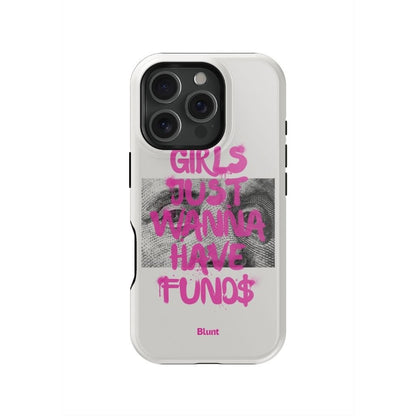 Fund$ White iPhone Case - blunt cases