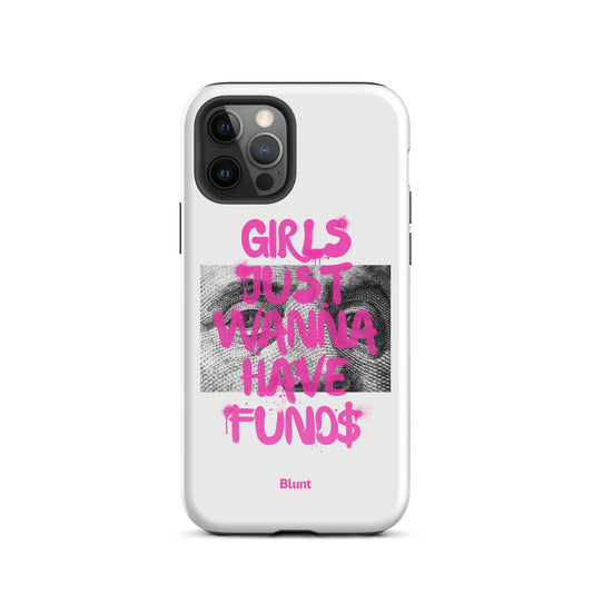 Fund$ White iPhone Case - blunt cases