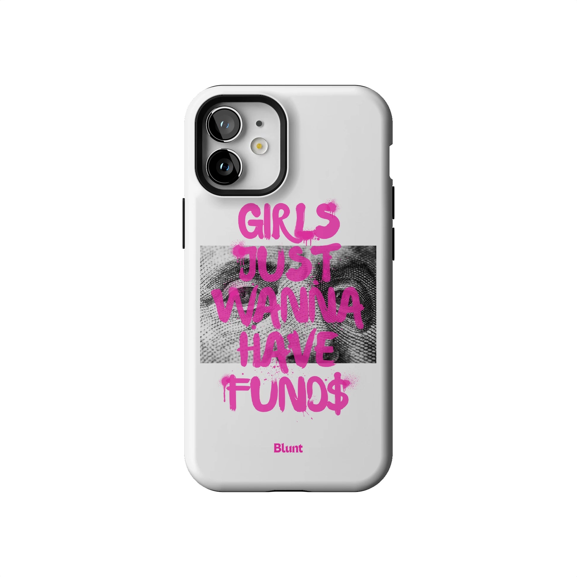 Fund$ White iPhone Case gallery - Iphone_12_Mini_Air_Plus_1