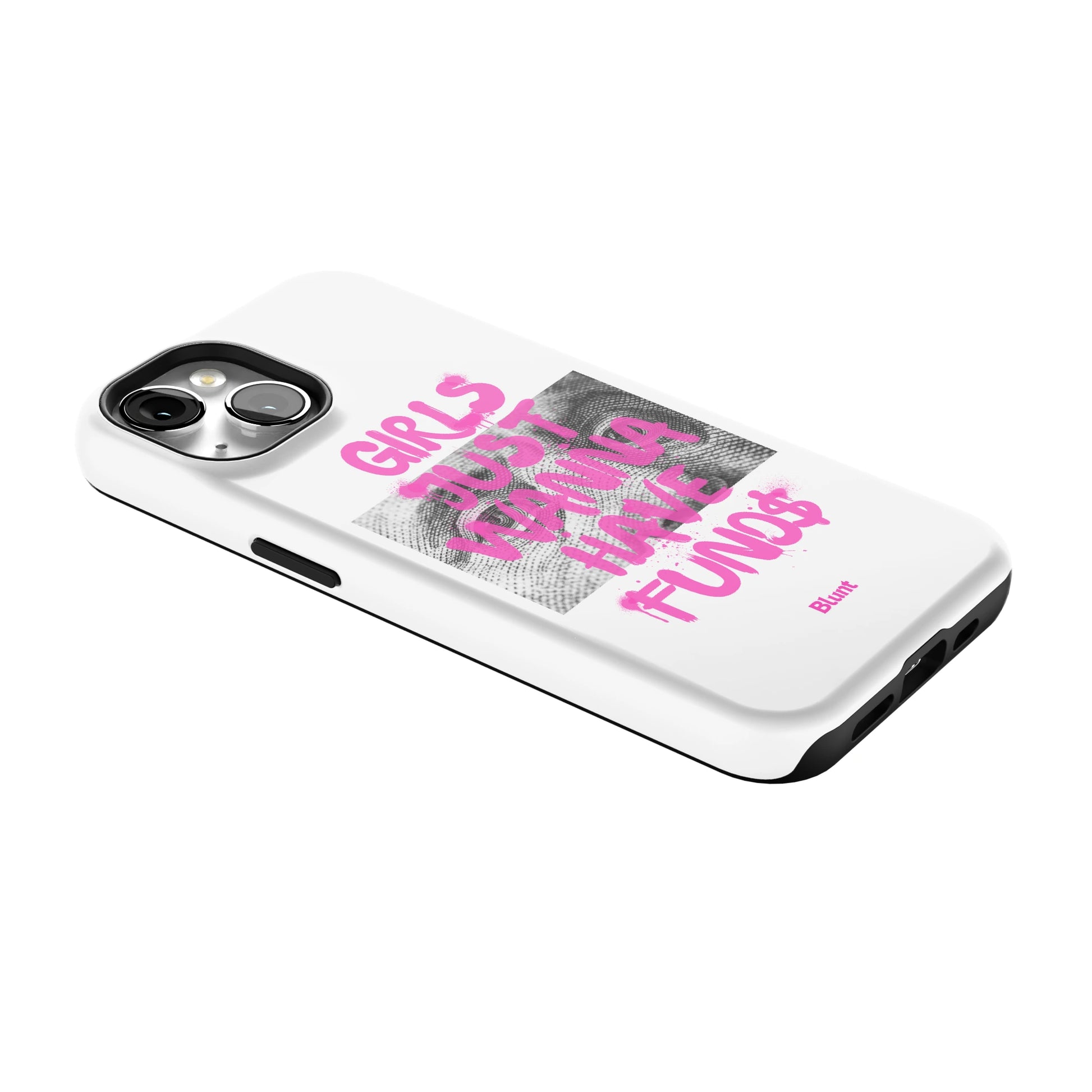 Fund$ White iPhone Case gallery - Iphone_14_Iphone_2