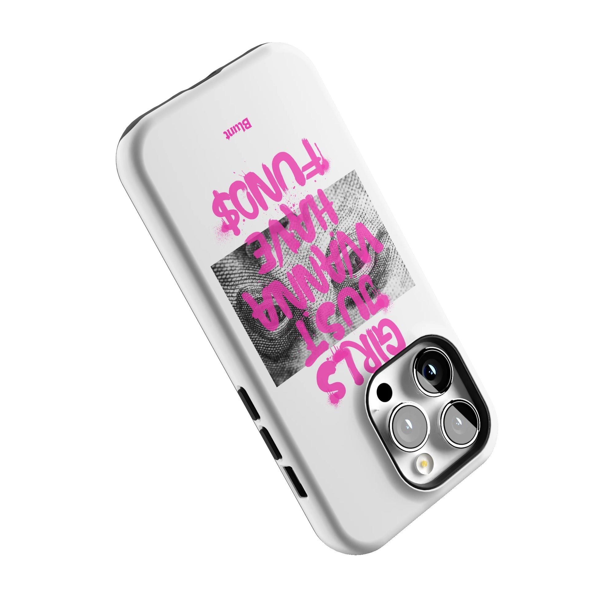 Fund$ White iPhone Case gallery - Iphone_14_Pro_5