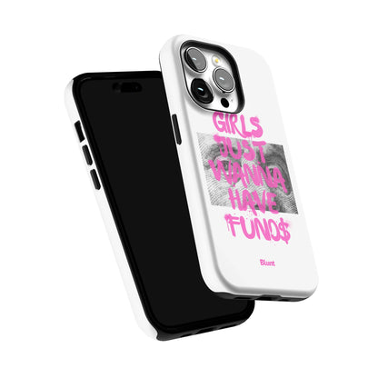 Fund$ White iPhone Case gallery - Iphone_14_Pro_6