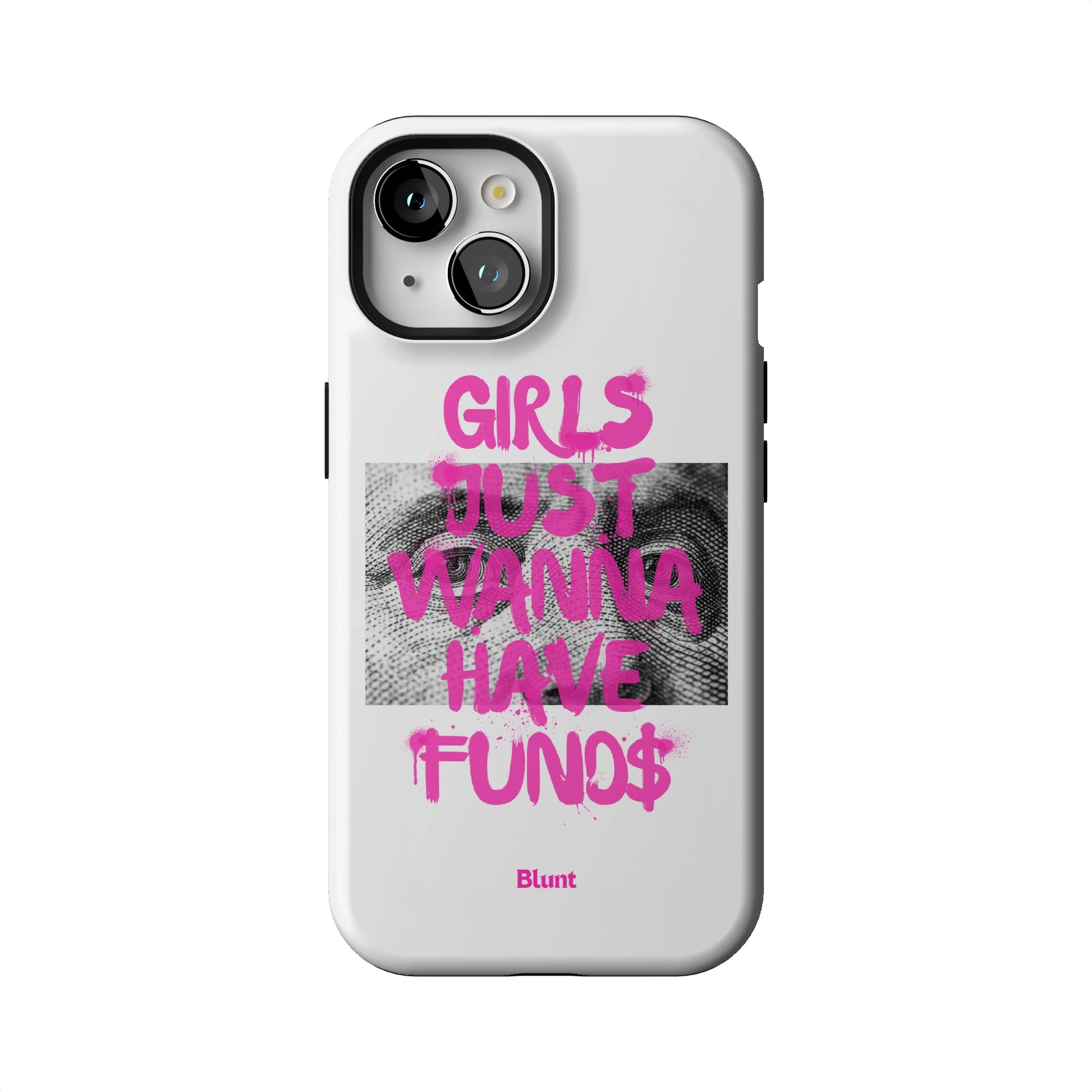 Fund$ White iPhone Case gallery - Iphone_15_Iphone_1