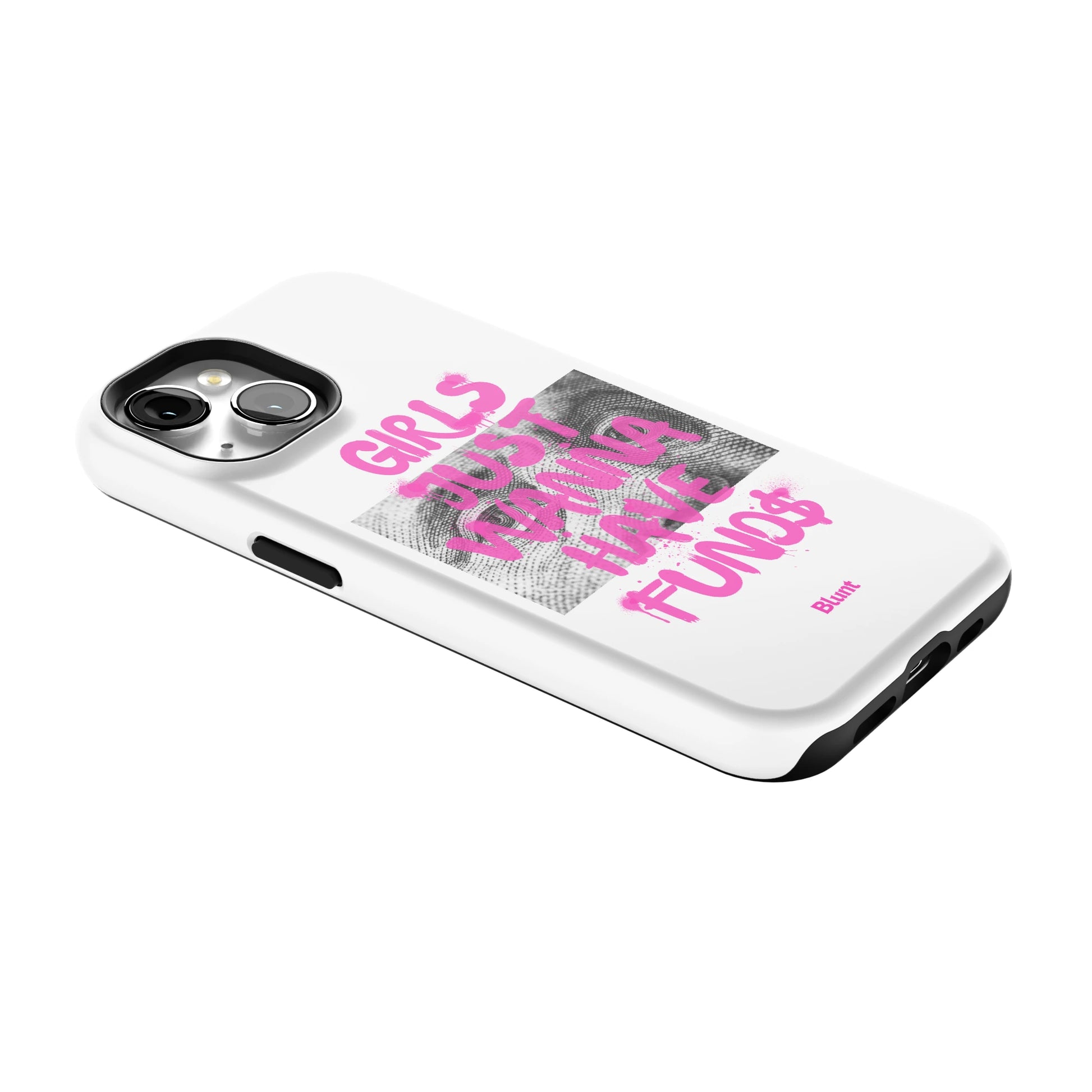 Fund$ White iPhone Case gallery - Iphone_15_Iphone_2