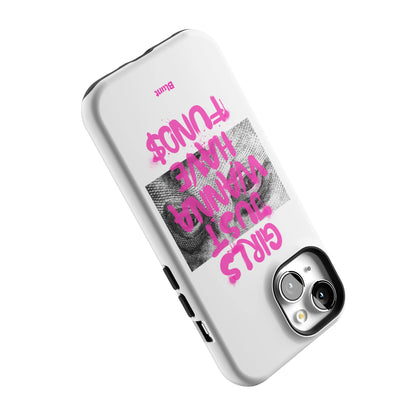 Fund$ White iPhone Case gallery - Iphone_15_Iphone_5