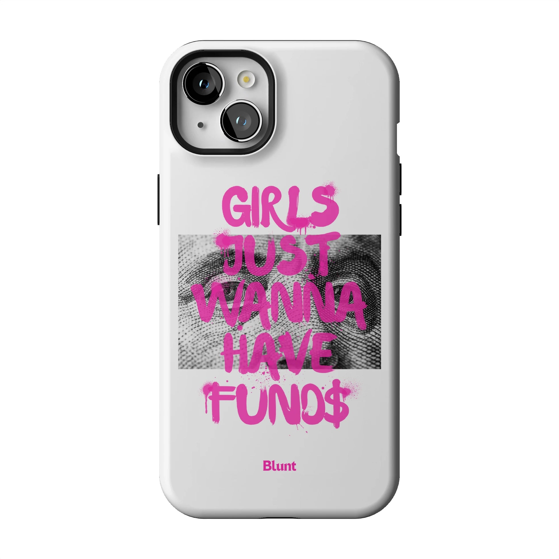 Fund$ White iPhone Case gallery - Iphone_15_Mini_Air_Plus_1